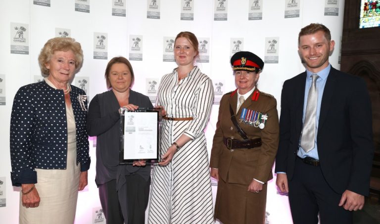 Cumbria Chamber receives award for Armed Forces support